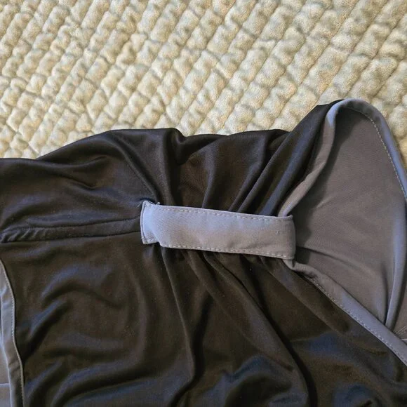 Dotti Black SS Mini Dress Scoop Neck Grey Trim Med/Lge? - Picture 12 of 16